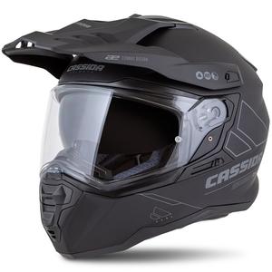 Enduro prilba Cassida Road Runner Dual matná čierno-tmavo sivá