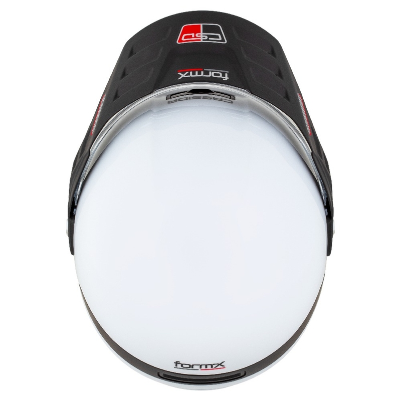 Enduro prilba Cassida FormX FlatOut bielo-čierno-červená