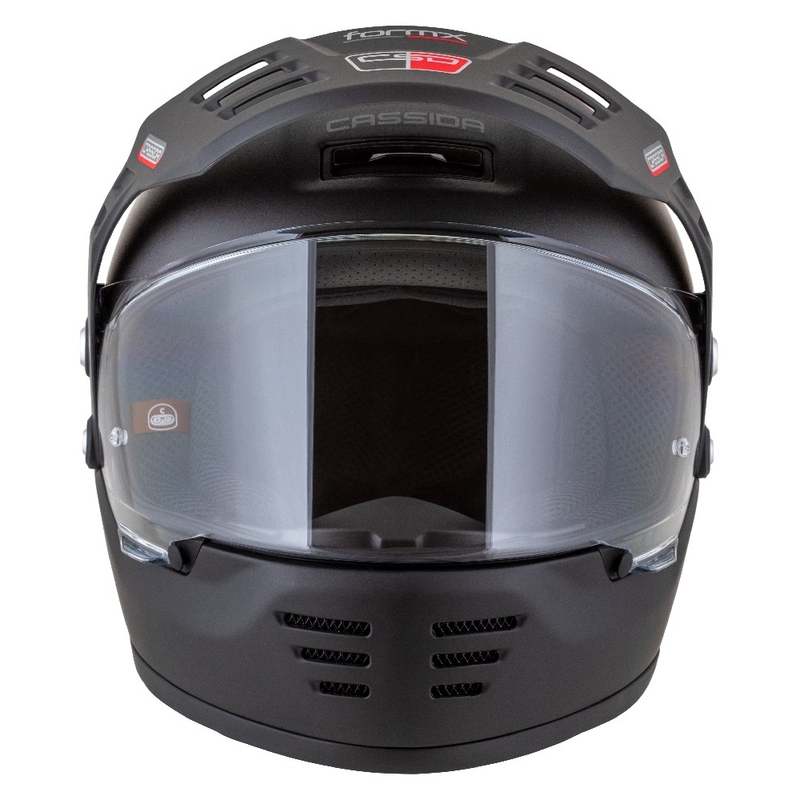 Enduro prilba Cassida FormX FlatOut matná čierno-tmavo sivá