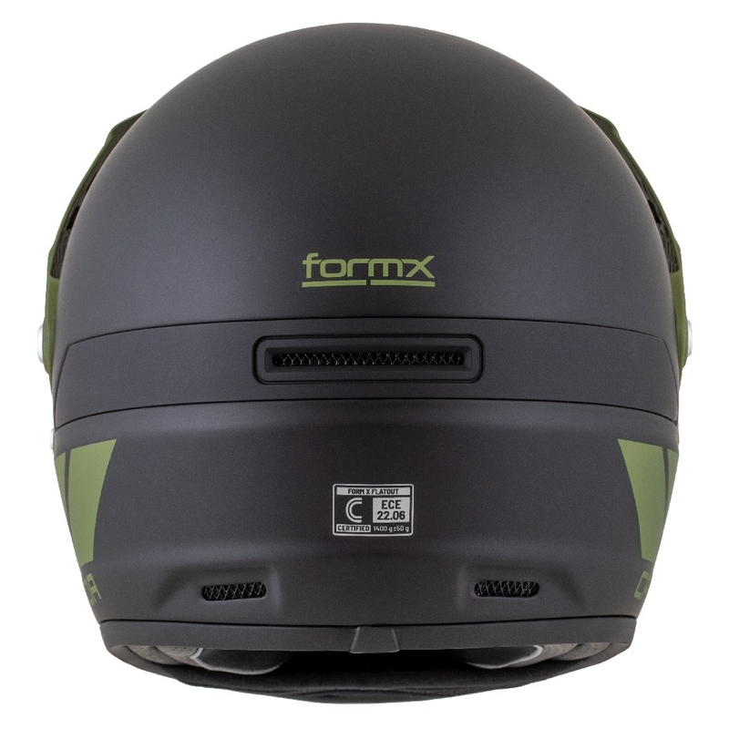 Enduro prilba Cassida FormX FlatOut matná čierno-zelená