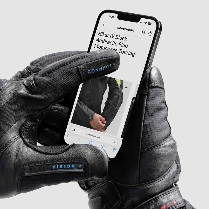 Rukavice na motorku Rebelhorn Summit Winter čierne