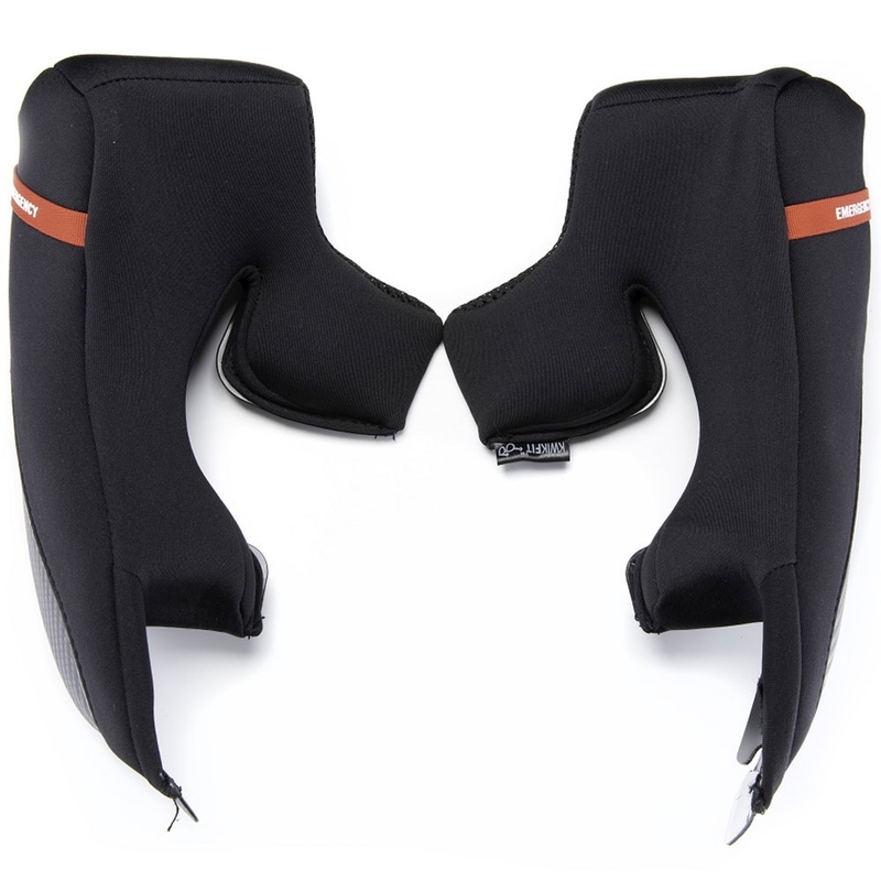 Lícnice pre prilby SCORPION EXO-R1 EVO čierne