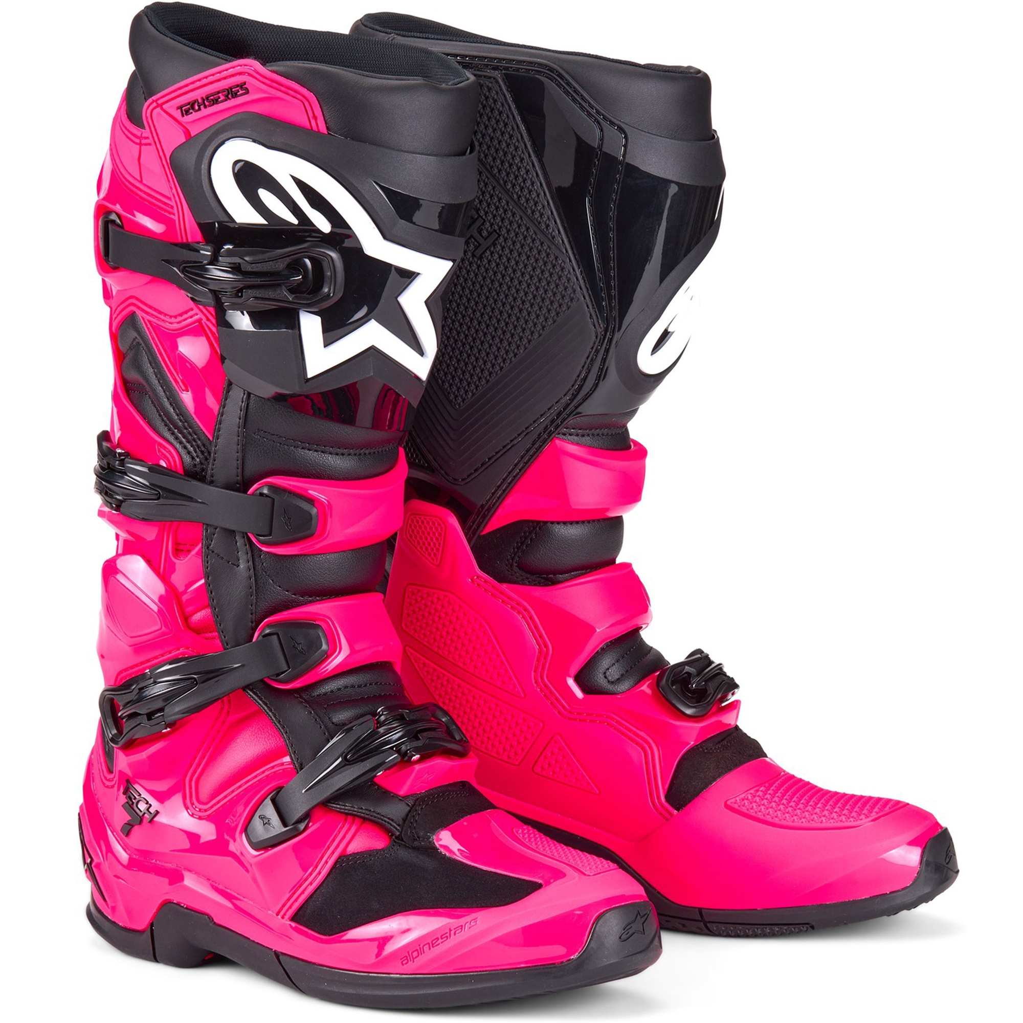 Motokrosové topánky Alpinestars TECH 7 ružovo-čierne Veľkosť: 38