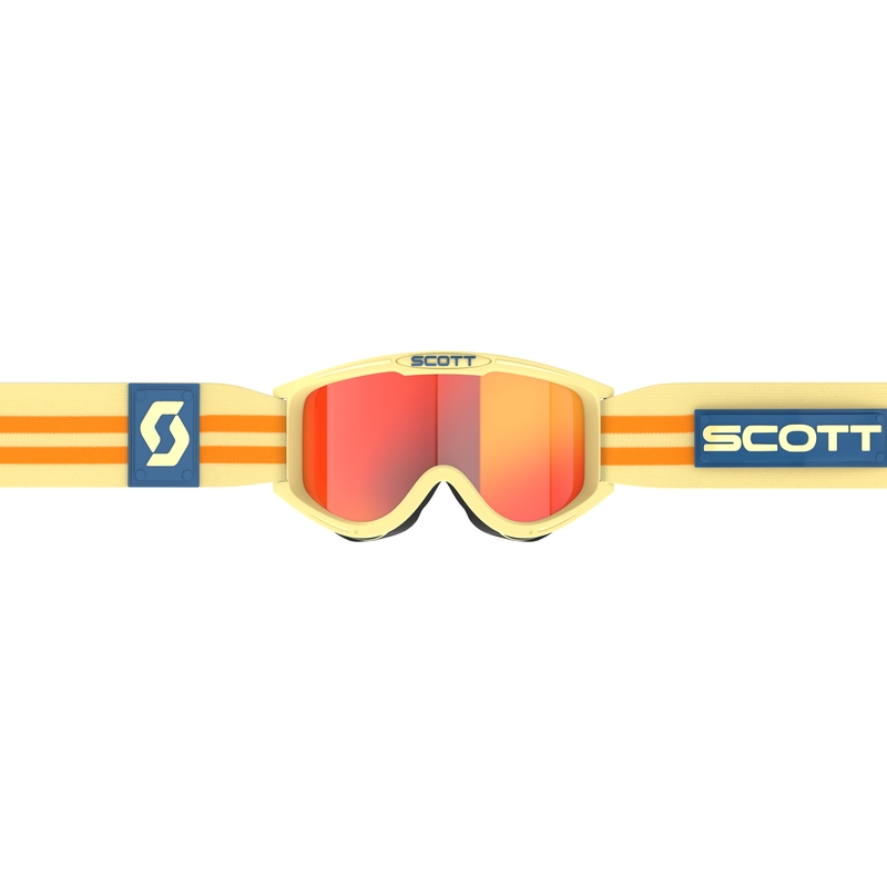 Motokrosové okuliare SCOTT 89X Era béžové s oranžovým plexi