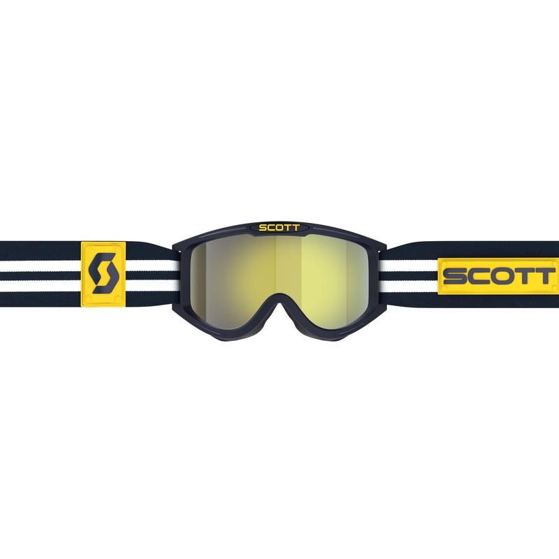 Motokrosové okuliare SCOTT 89X Era modro-biele so žltým chrómovým plexi výpredaj