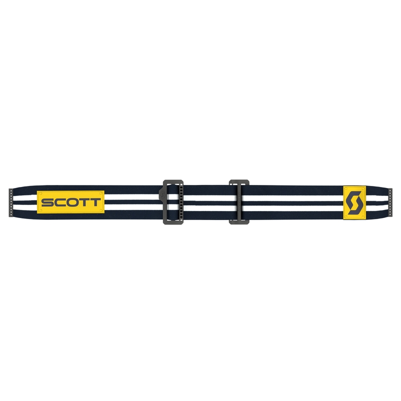 Motokrosové okuliare SCOTT 89X Era modro-biele so žltým chrómovým plexi výpredaj