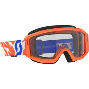 Detské motokrosové okuliare SCOTT Primal Youth oranžové s čírym plexi