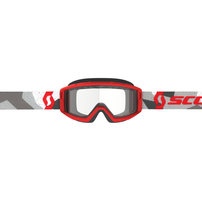 Motokrosové okuliare SCOTT Primal Enduro camo červené s čírym plexi výpredaj
