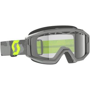Motokrosové okuliare SCOTT Primal Enduro šedo-fluo žlté s čírym plexi
