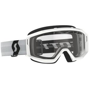Motokrosové okuliare SCOTT Primal Enduro biele s čírym plexi