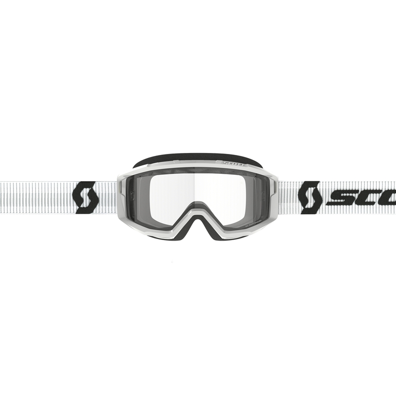 Motokrosové okuliare SCOTT Primal Enduro biele s čírym plexi