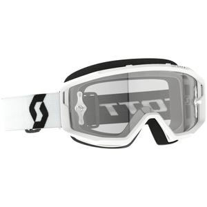 Motokrosové okuliare SCOTT Primal Clear biele s čírym plexi