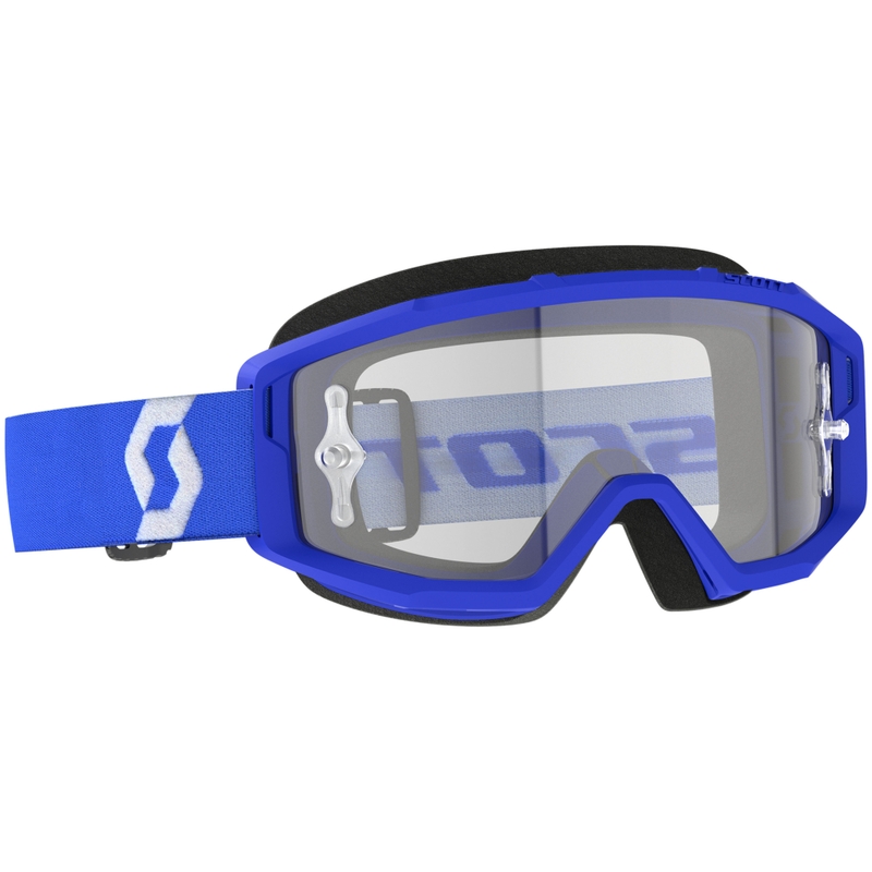 Motokrosové okuliare SCOTT Primal Clear modré s čírym plexi
