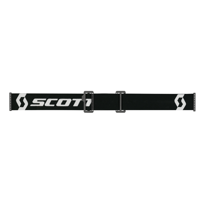 Motokrosové okuliare SCOTT Primal CH čierno-biele s chróm strieborným plexi