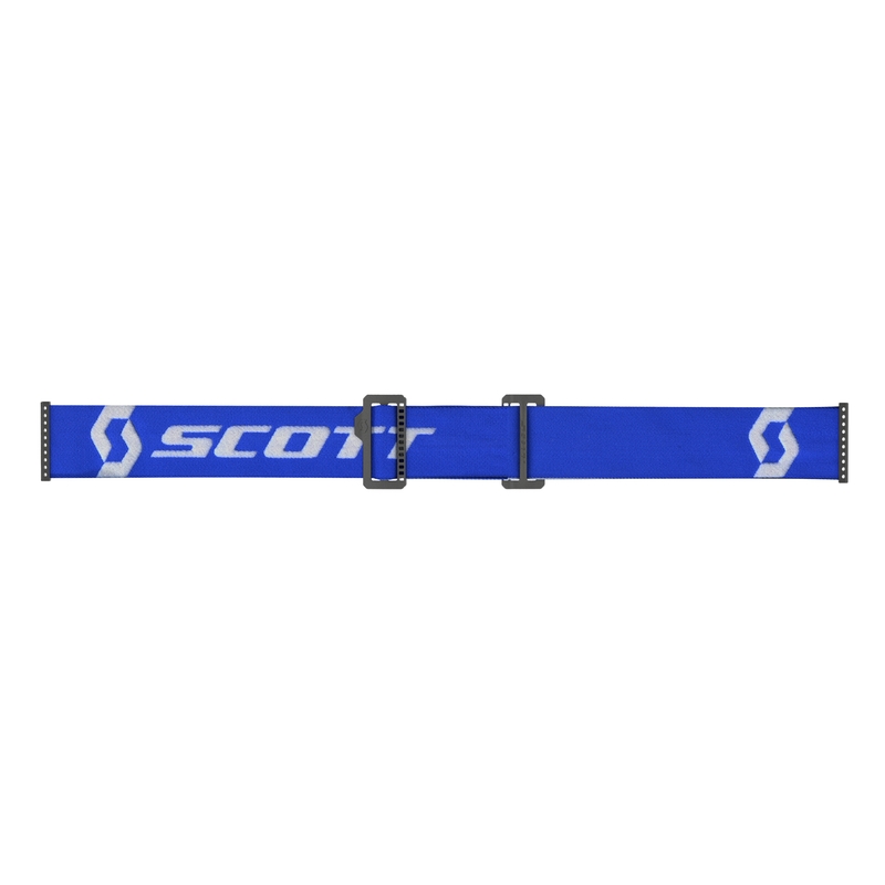 Motokrosové okuliare SCOTT Primal CH modro-biele s chróm modrým plexi