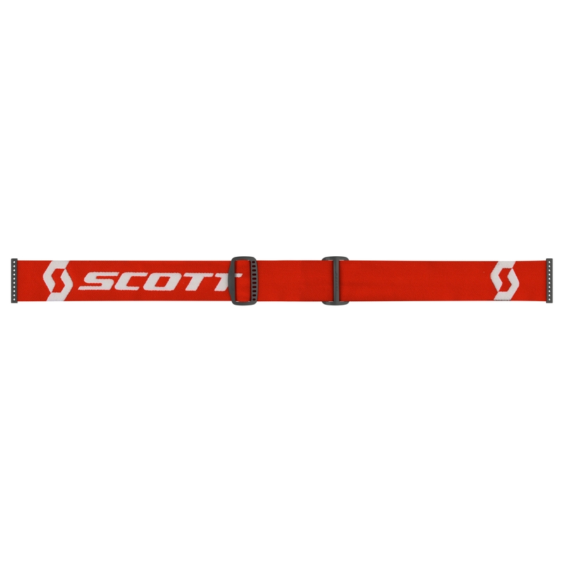 Motokrosové okuliare SCOTT Primal CH červeno-biele s chróm oranžovým plexi