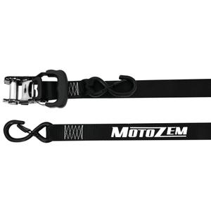 Motocyklové popruhy Motozem s račňou čiernej