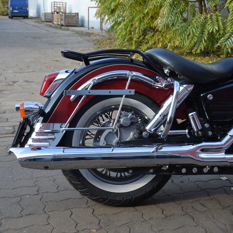 Nosné rámy pod tašky s opierkou HONDA VT1100 C3 Aero chrómované