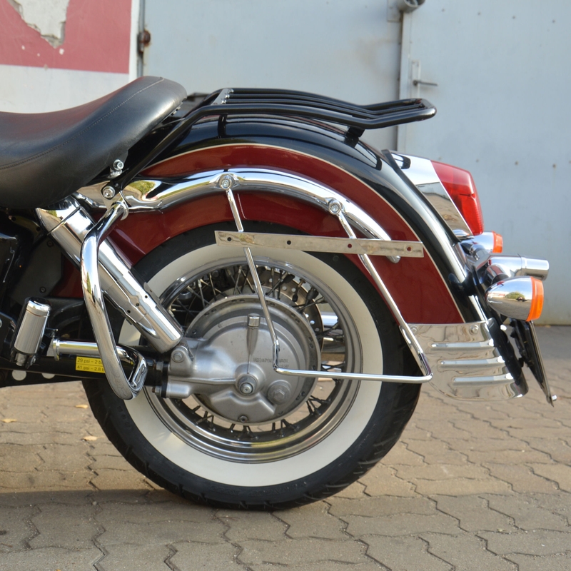 Nosné rámy pod tašky s opierkou HONDA VT1100 C3 Aero chrómované
