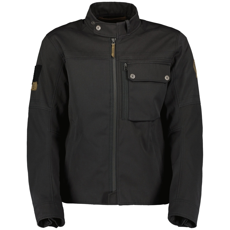 Bunda na motorku SCOTT JACKET VINTAGE čierna