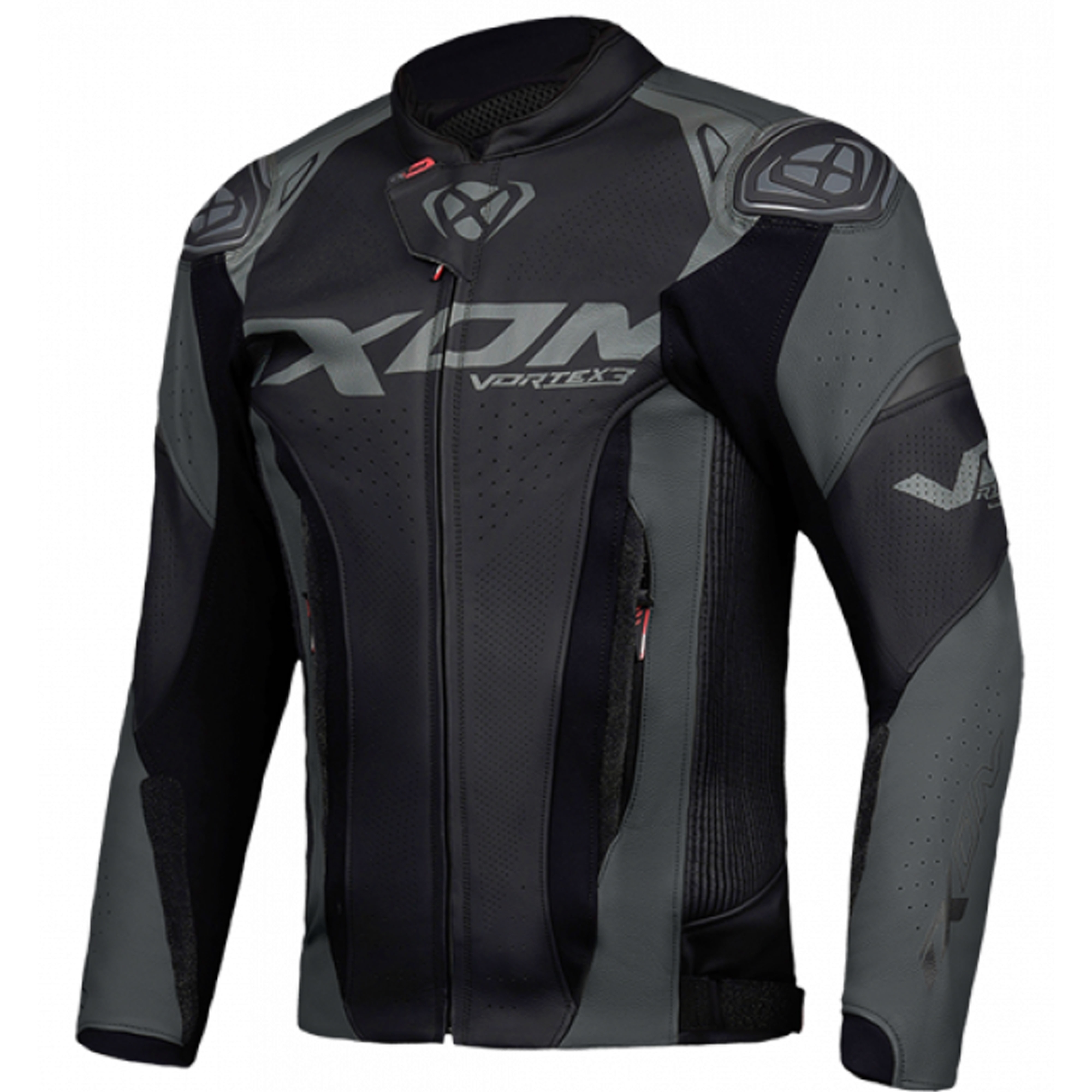 Kožená bunda na motorku IXON Vortex 3 čierna Veľkosť: S