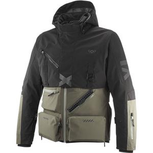 Bunda na motorku IXON Etna khaki-čierna