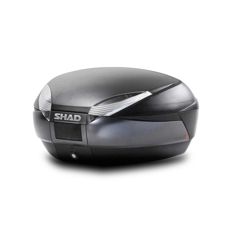 Vrchný kufor na motorku SHAD SH48 Dark grey / black so zámkom PREMIUM SMART