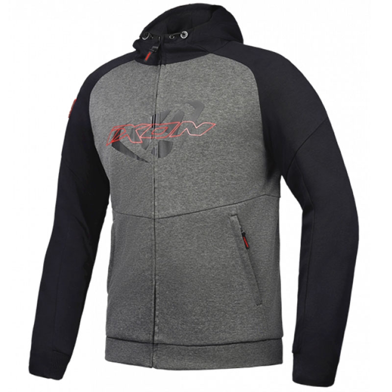 Mikina na motorku IXON Touchdown čierno-antracitová Veľkosť: 3XL