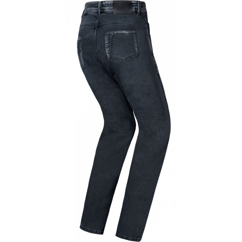Dámske džínsy na motorku IXON Dany vyprané čierne