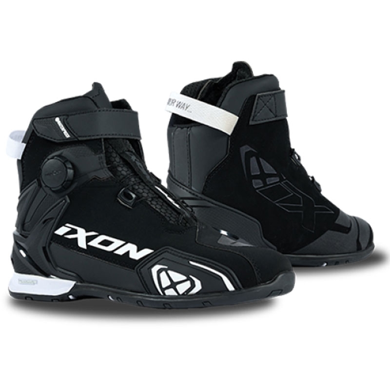 Dámske topánky na motorku IXON Bull 2 WP čierno-biele