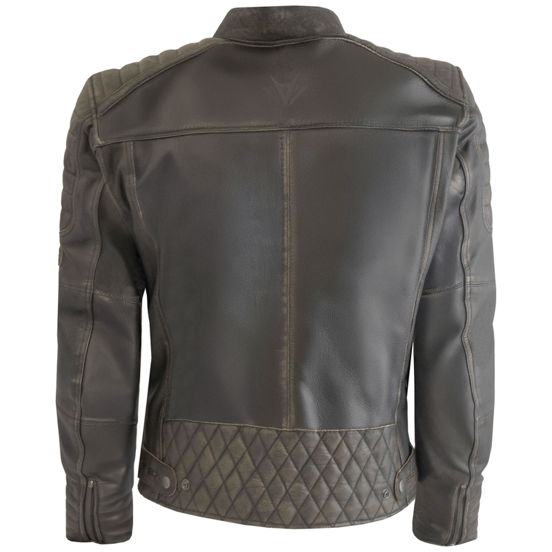 Kožená bunda na motorku RSA Vintage hnedá