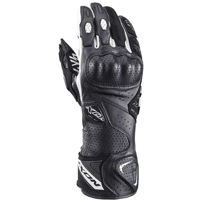 Rukavice na motorku IXON Thunder Air čierno-biele