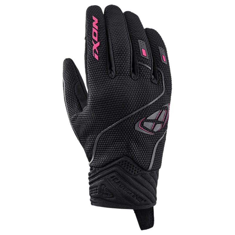 Dámske rukavice na motorku IXON Hurricane 2 čierno-ružové