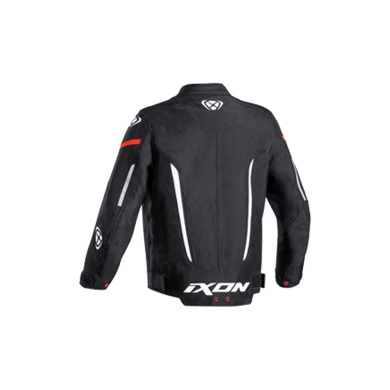 Detská bunda na motorku IXON Striker čierno-biela