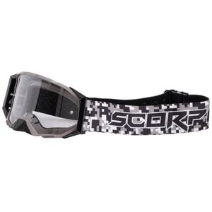 Motokrosové okuliare Scorpion E24 camo s čírym plexi