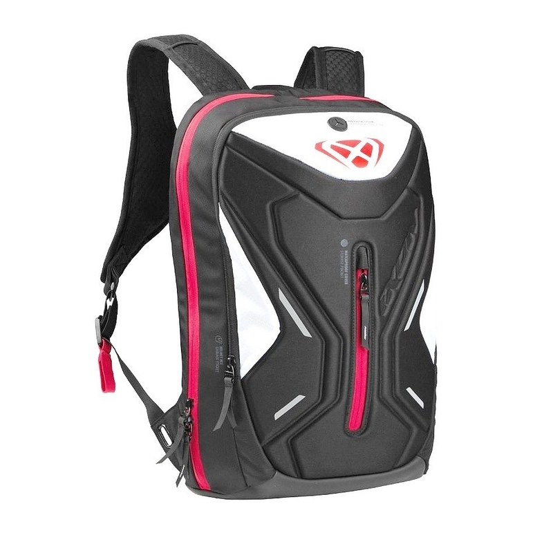 Batoh na motorku IXON R-Laser 25 l čierno-bielo-červený
