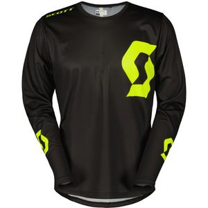 Motokrosový dres SCOTT Compete čierno-fluo žltý