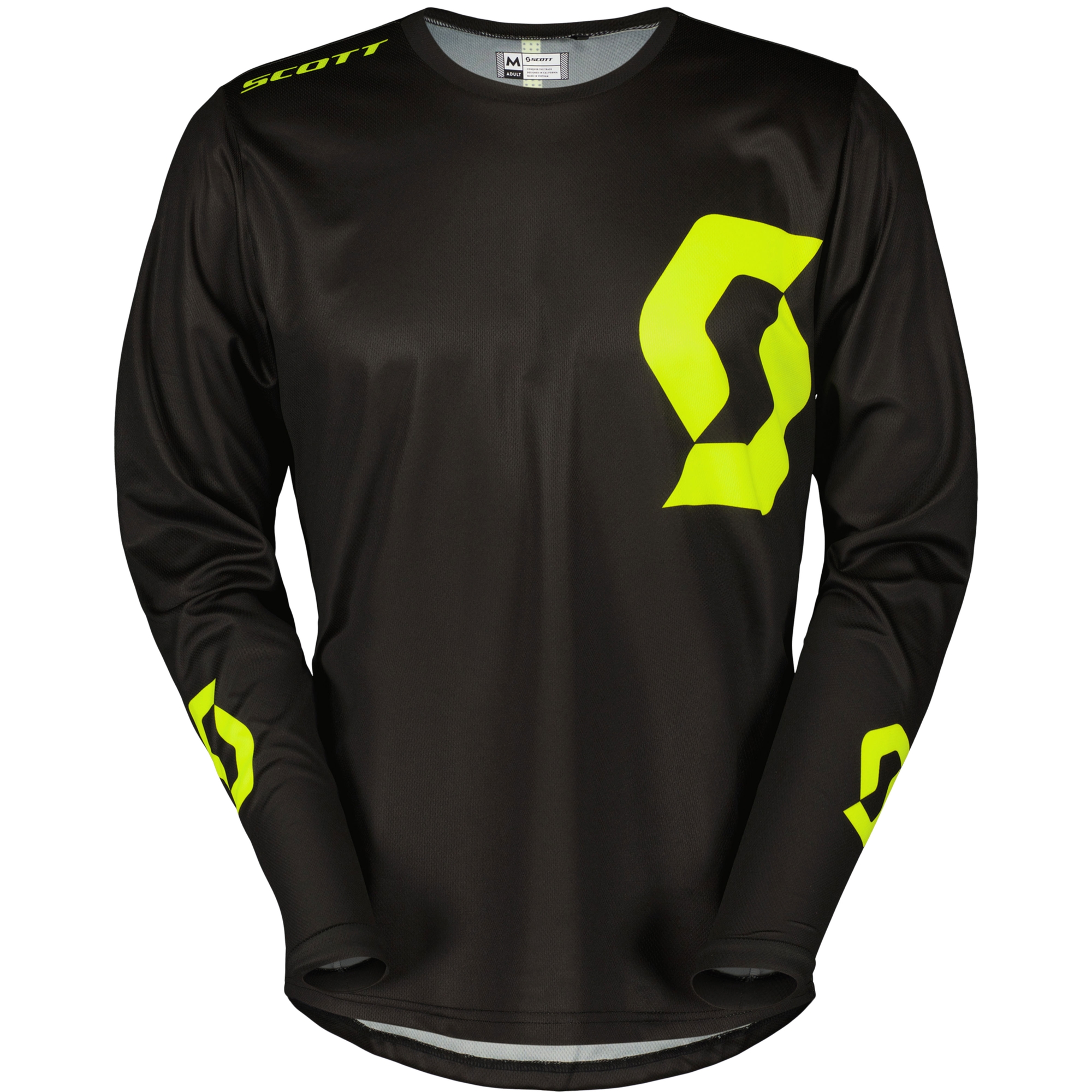 Motokrosový dres SCOTT Compete čierno-fluo žltý Veľkosť: S
