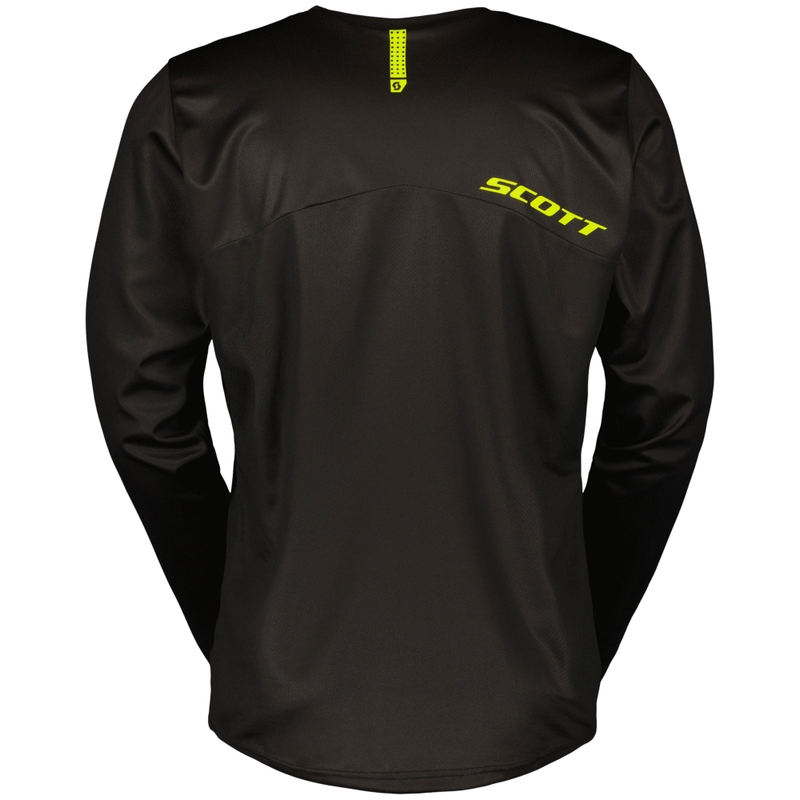 Motokrosový dres SCOTT Compete čierno-fluo žltý výpredaj