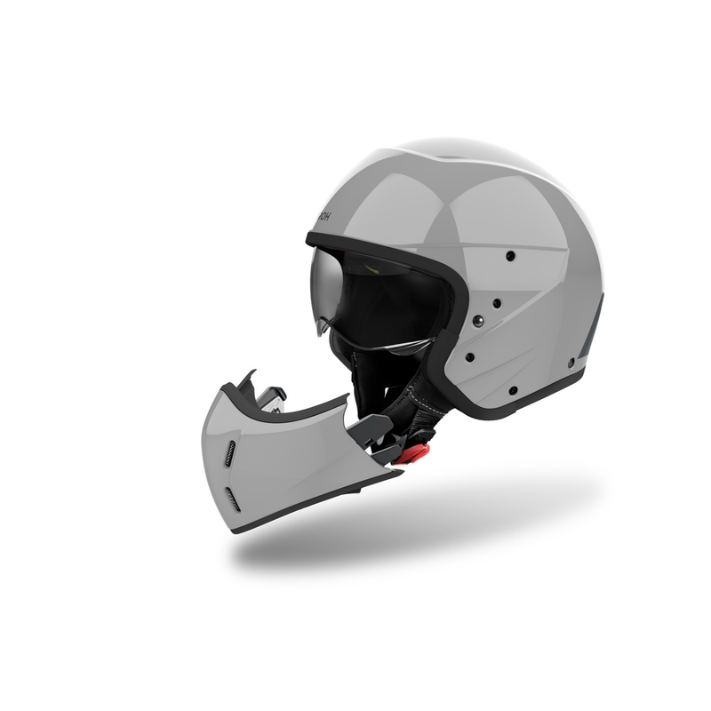 Modulárna prilba na motocykel Airoh J110 Color lesklá cementovo sivá