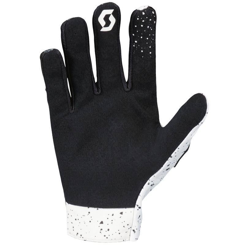 Motokrosové rukavice SCOTT COMPETE Caviar čierno-biele