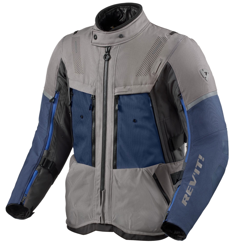 Bunda na motorku Revit Sand 5 H2O šedo-tmavo šedá