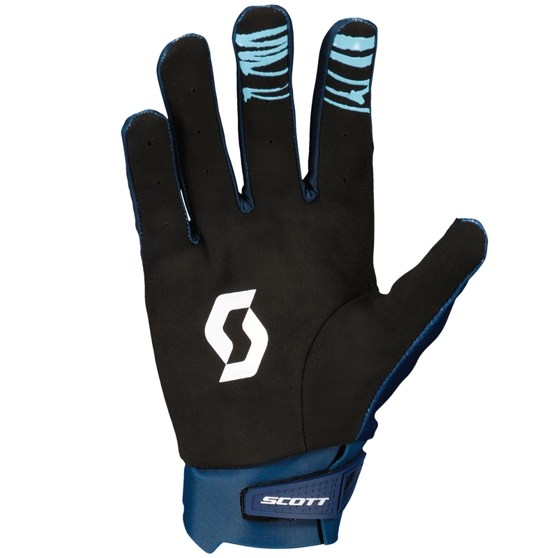 Motokrosové rukavice SCOTT EVO DIRT modro-červené