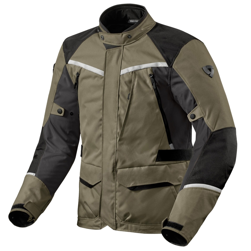 Bunda na motorku Revit Voltiac 3 H2O zeleno-šedá