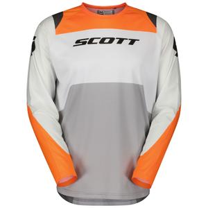 Motokrosový dres SCOTT EVO Race bielo-oranžový
