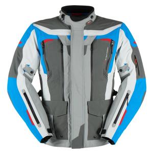 Bunda na motocykel Furygan Voyager modro-šedo-antracitová