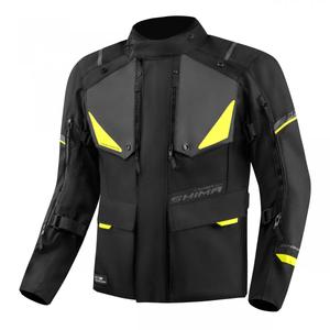 Bunda na motorku Shima Runner čierno-fluo žltá