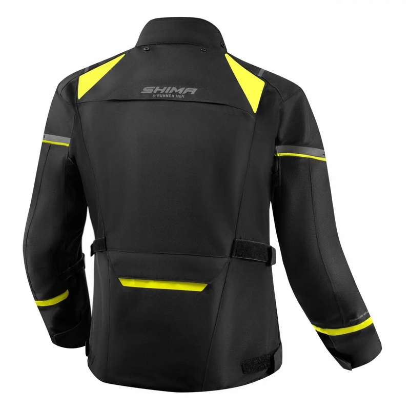 Bunda na motorku Shima Runner čierno-fluo žltá