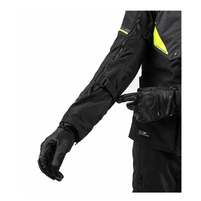 Bunda na motorku Shima Runner čierno-fluo žltá