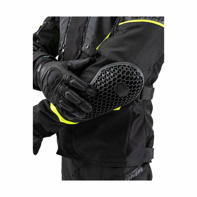 Bunda na motorku Shima Runner čierno-fluo žltá